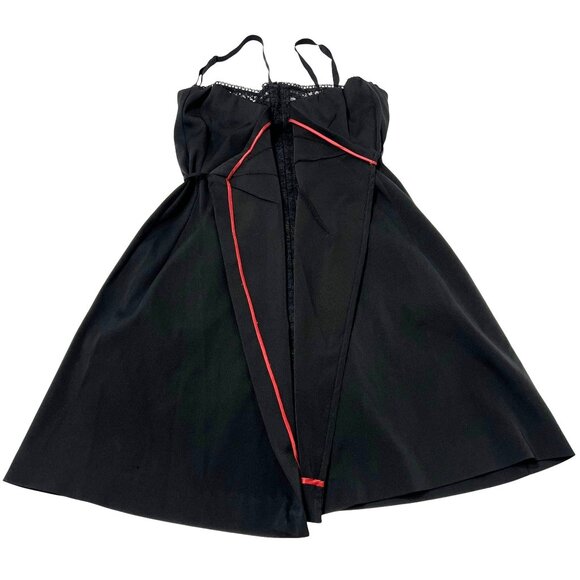 Dolce & Gabbana Vintage F/W 1997 Wrap Bra Mini Dress in Black - Picture 4 of 7